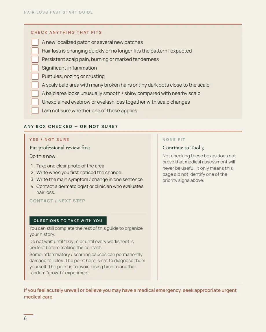 FAST START — page 6 — Tool 2 — Priority